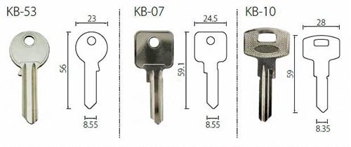 Aluminum single euro cylinder lock 10x30mm - Euro Cylinder - 1