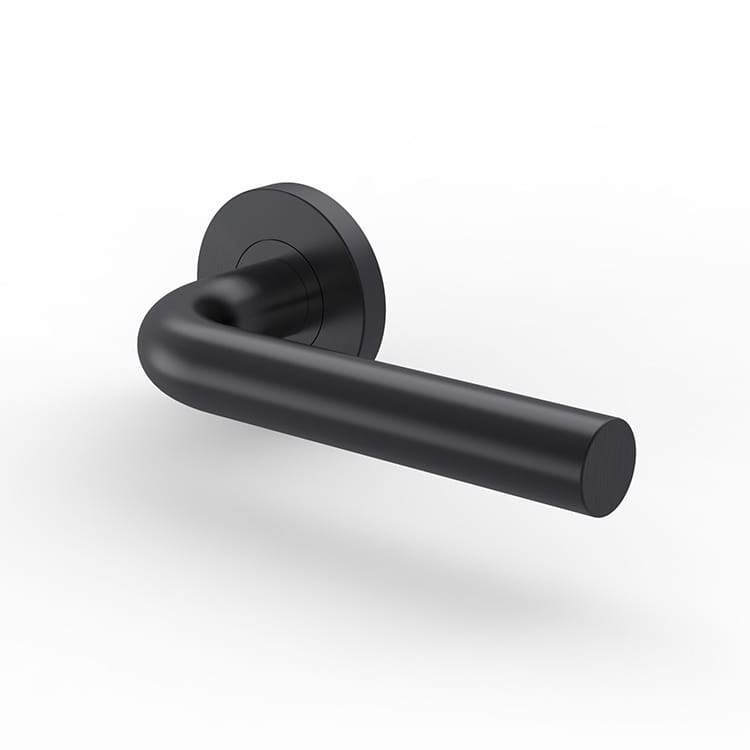 Modern matte black door handle - - News - 4