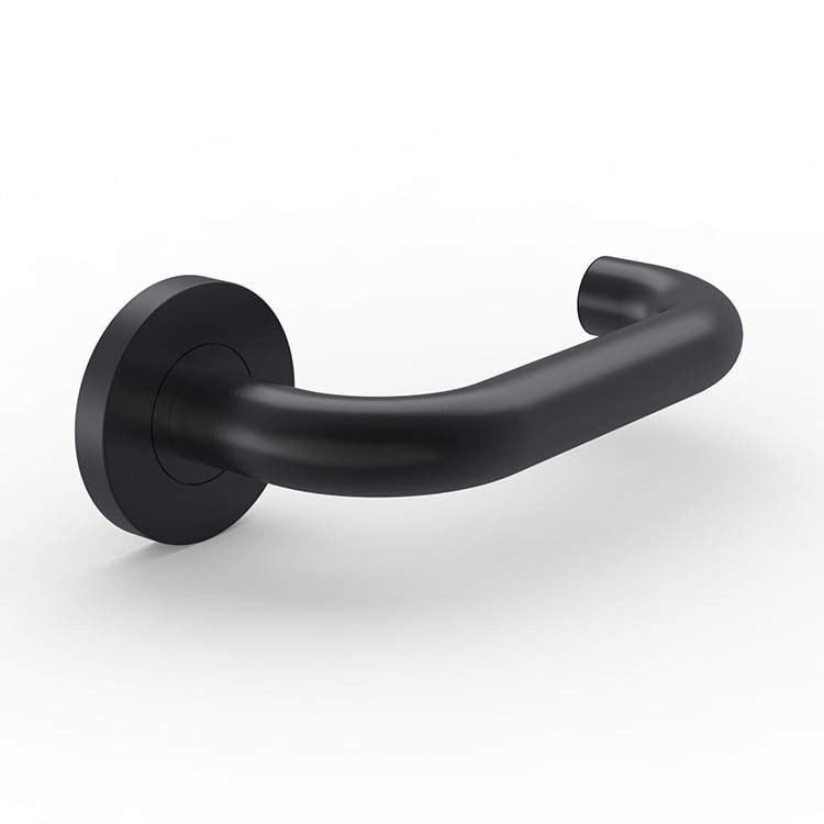 Modern matte black door handle - - News - 9