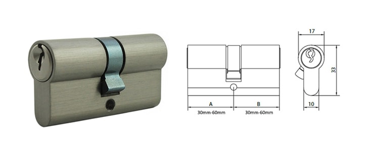 Master key cylinder for different level master keying system - Euro Cylinder - 1