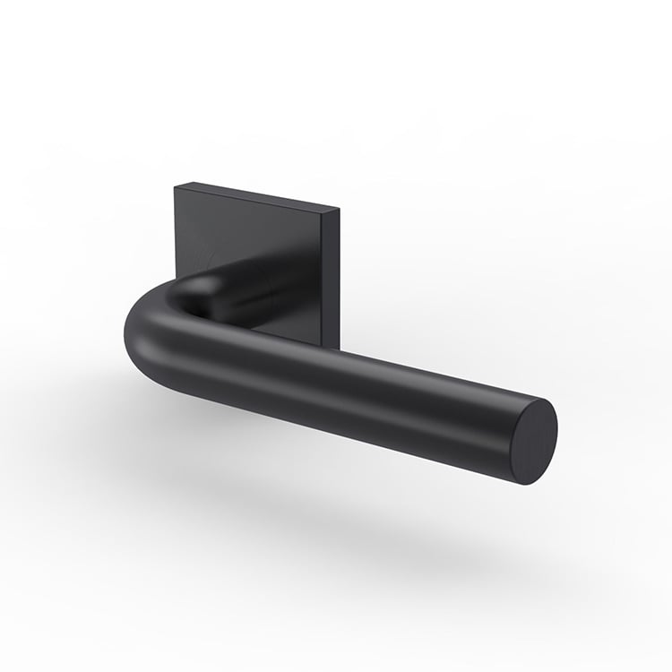 Modern matte black door handle - - News - 1